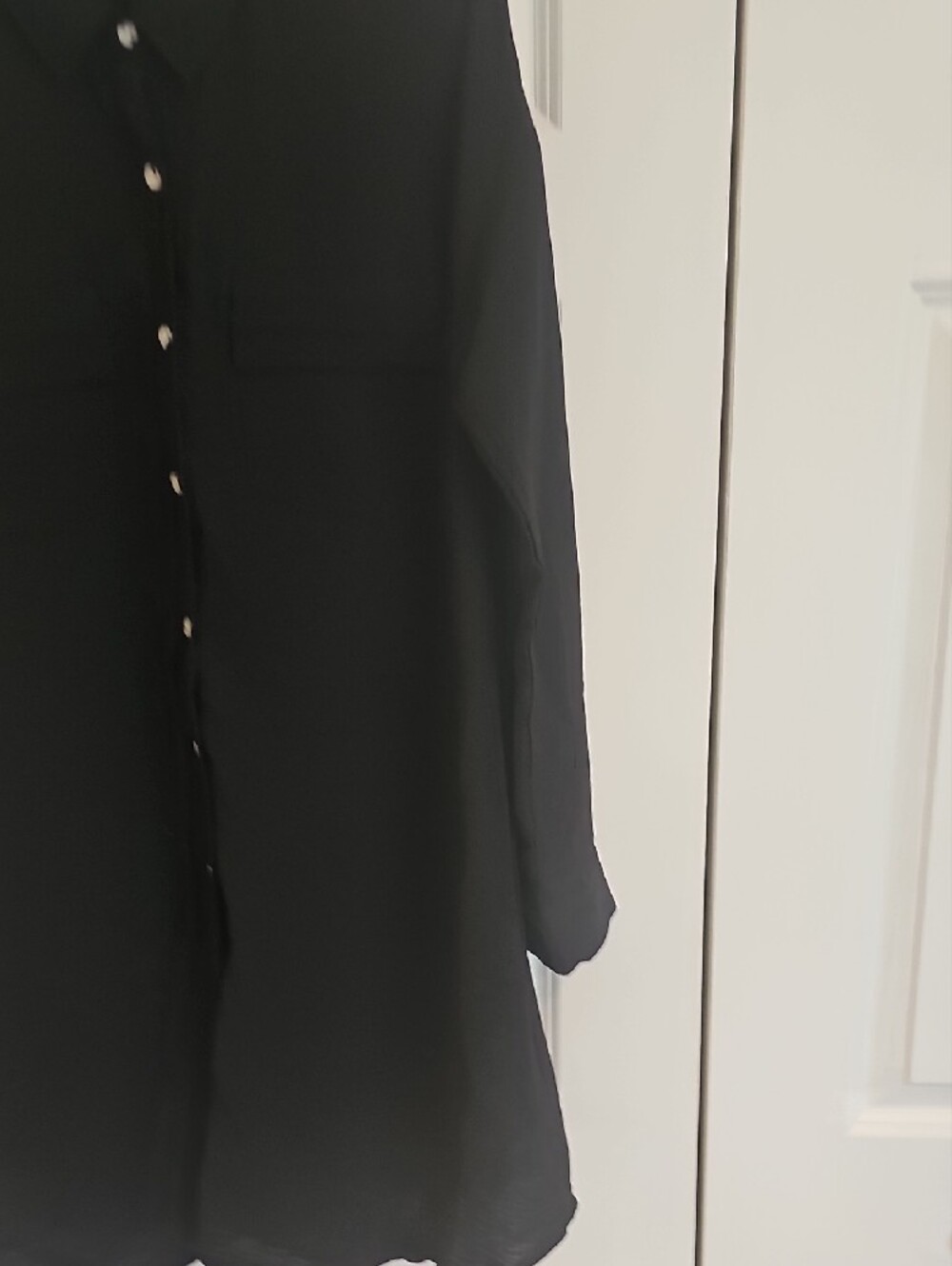 Mystree Black Longline Shirt Dress - Picture 6 of 7